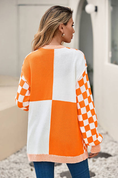 Checkered  Cardigan