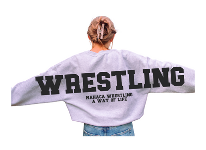 Oversized WRESTLING crewneck