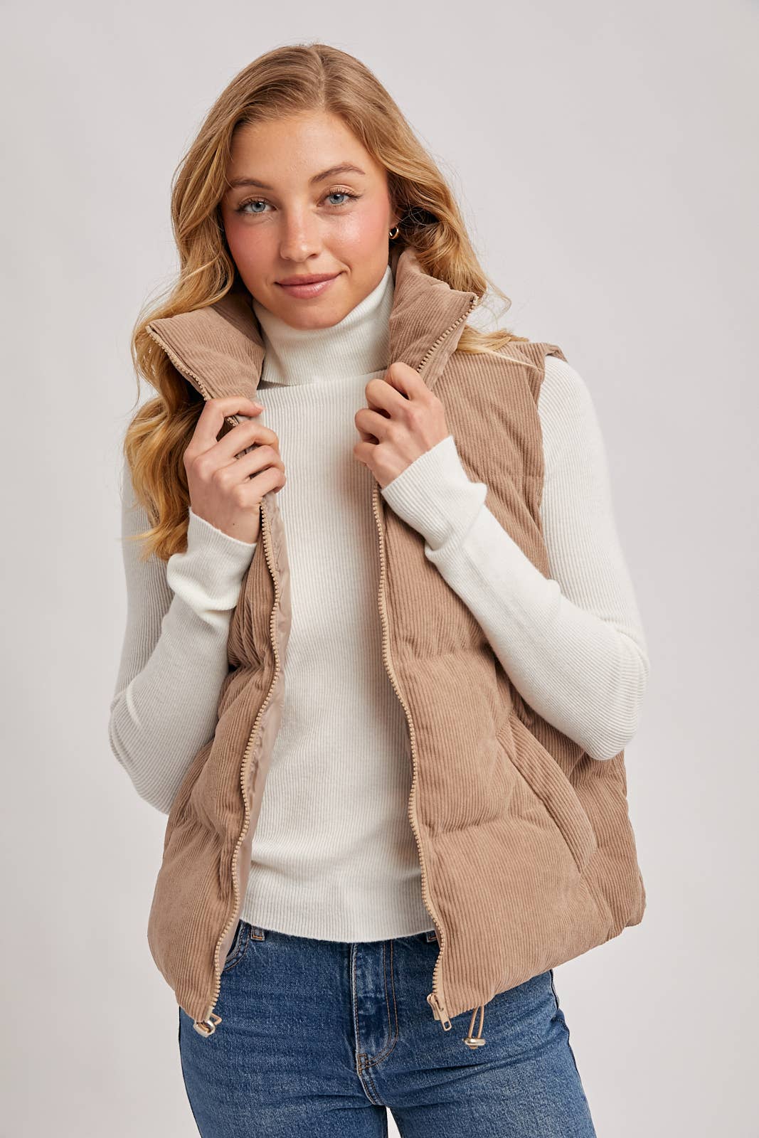 CORDUROY PUFFER VEST
