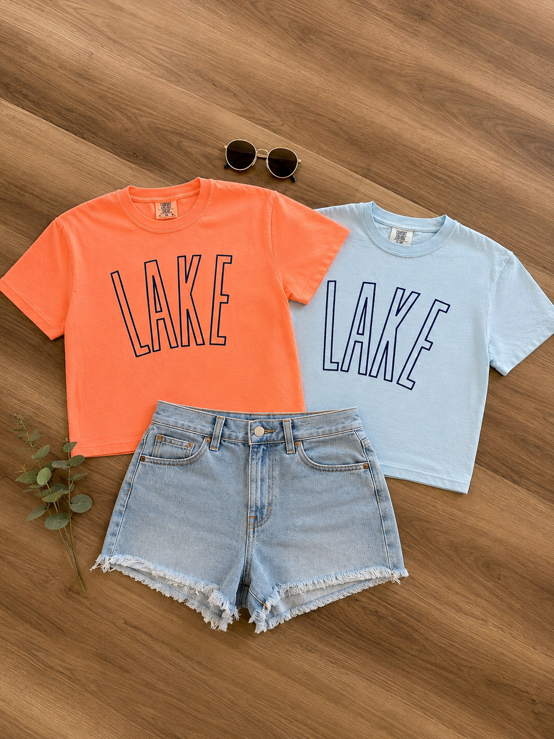Cropped Lake Tee