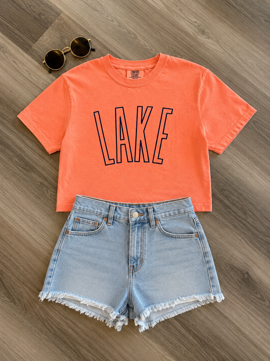 Cropped Lake Tee