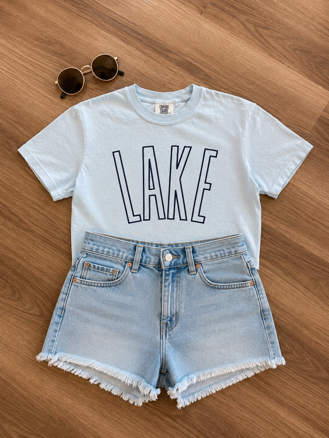 Cropped Lake Tee