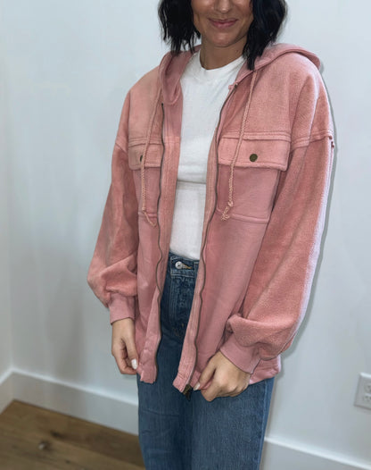 Flap Pocket Zip Up Jacket