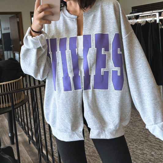 VIKES- Sweatshirt Cardigan