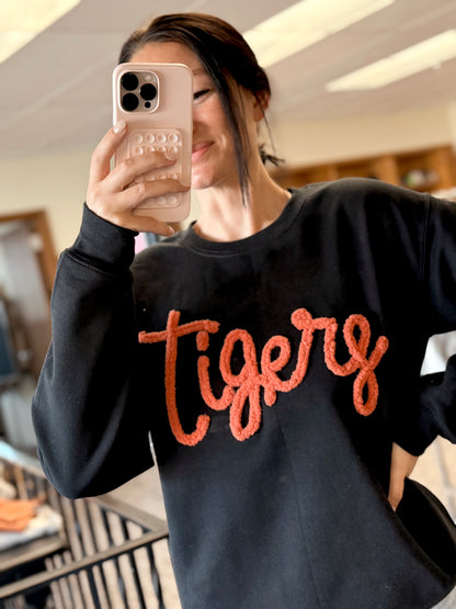 Tigers Yarn Embroidered Sweatshirt