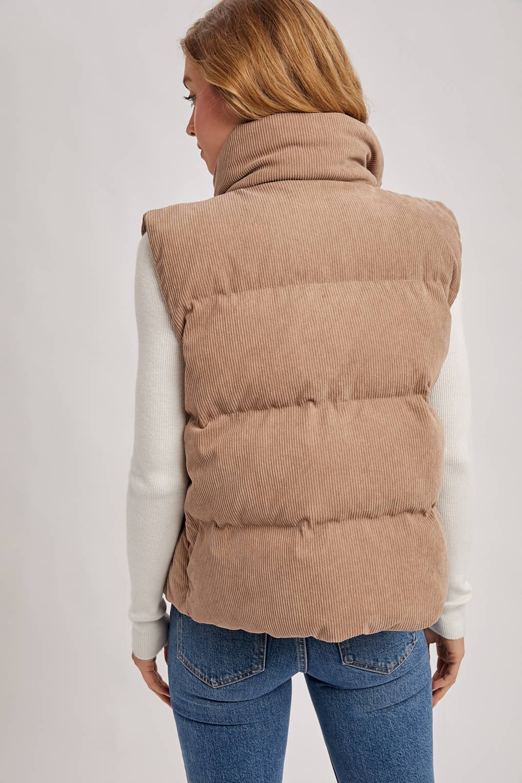 CORDUROY PUFFER VEST