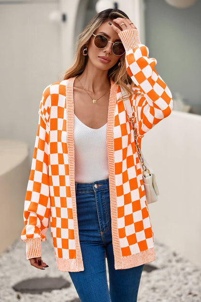 Checkered  Cardigan