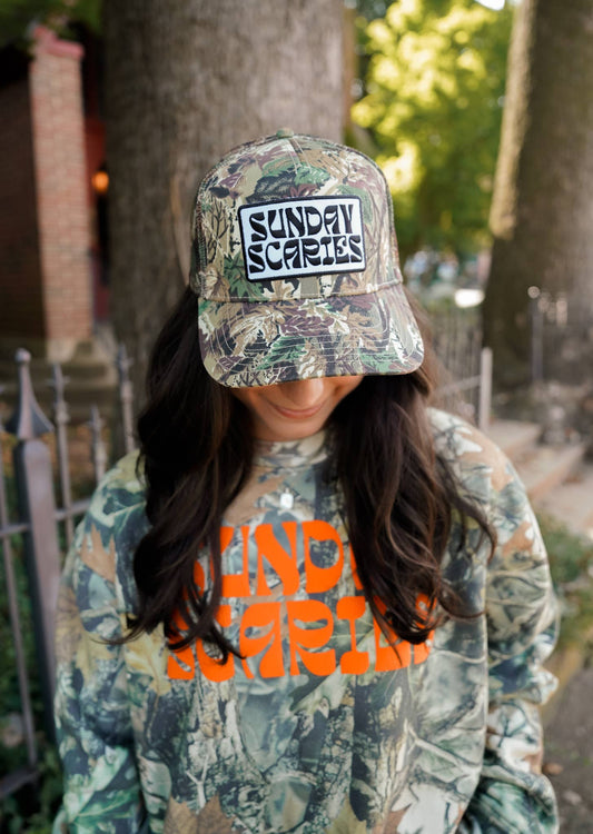 Sunday Scaries - Camo Vintage Trucker Hat